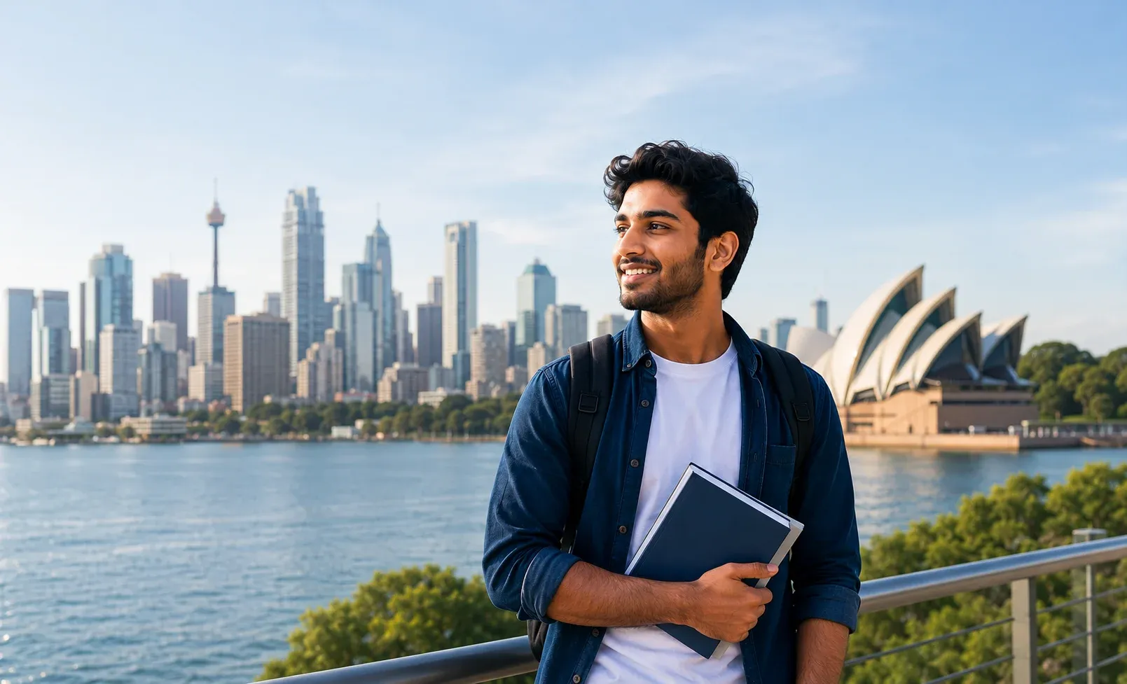 Student studying abroad